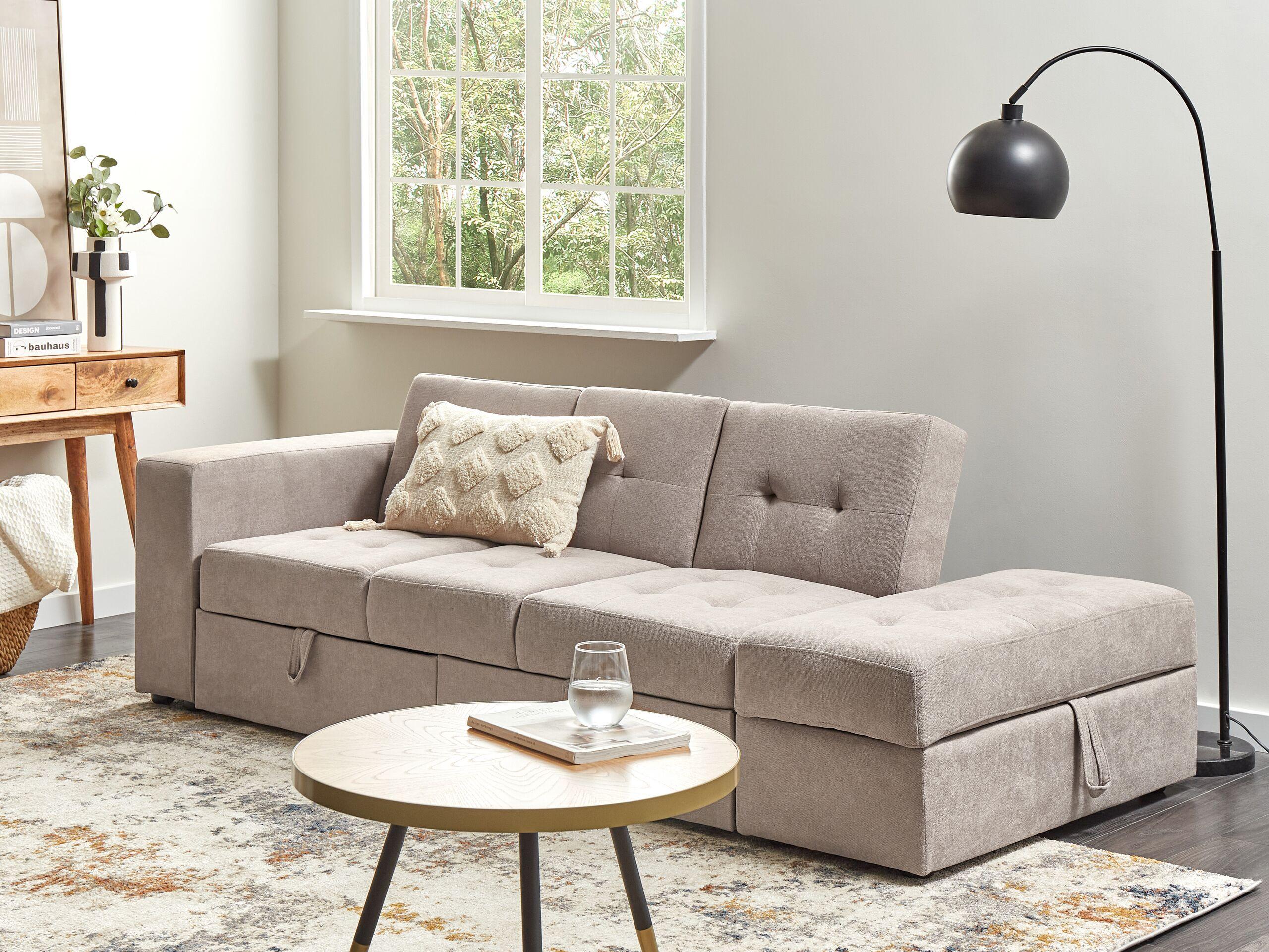 Beliani Schlafsofa aus Polyester Modern FALSTER  