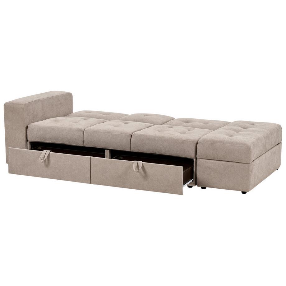 Beliani Canapé-lit en Tissu  FALSTER  