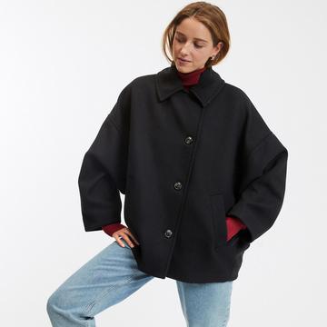 Oversize-Jacke mit Knopfleiste