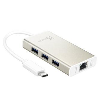 JCH471-N USB-C™ Gigabit Ethernet & Hub Multi Adapter