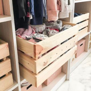 Calicosy Cassa Modulare in pino Massiccio impilabile - L51,2 x H28 cm  