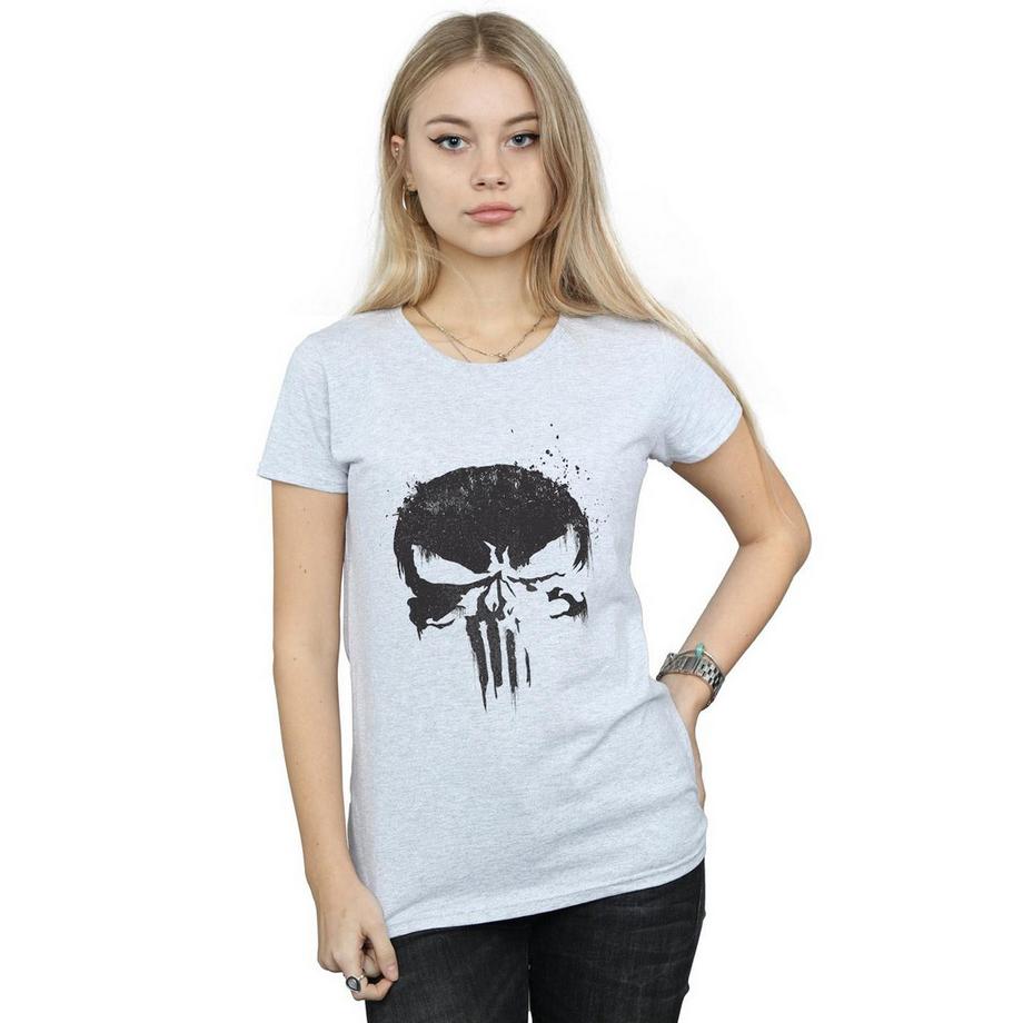 MARVEL  T-ShirtThe Punisher Tv Skull Logo 