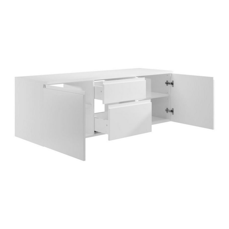 Vente-unique Mobile sotto lavabo sospeso 150 cm Bianco - JIMENA II  