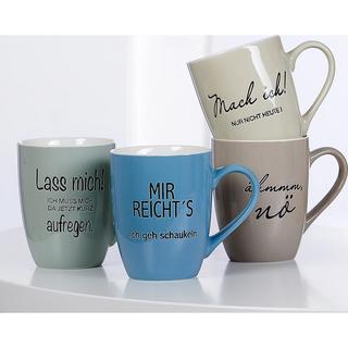Ritzenhoff & Breker Kaffeebecherset 4-teilig Sprüche  