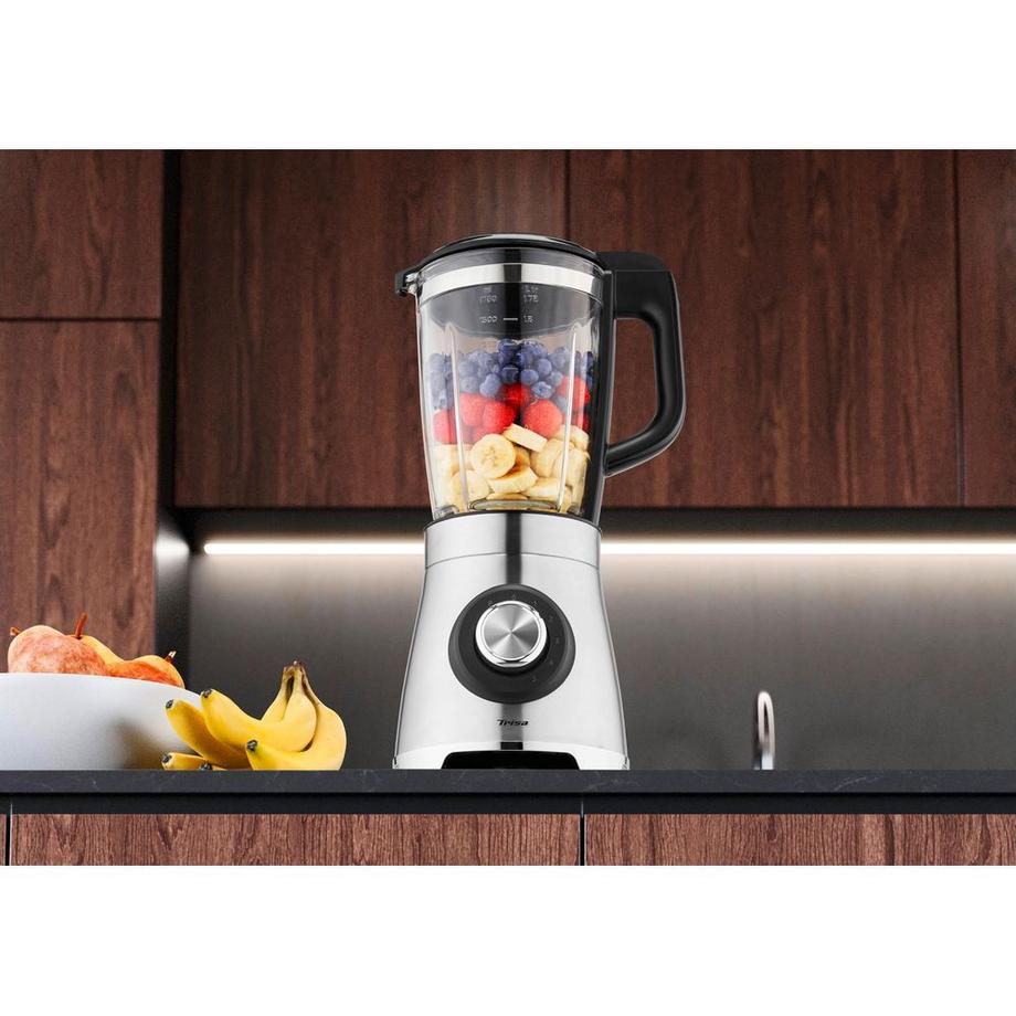 Trisa Trisa Electronics Vario Power Mix 1,75 L Frullatore da tavolo 1000 W Nero, Argento  