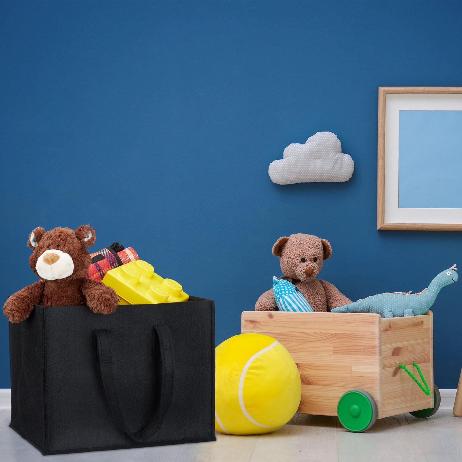 B2X Cestino in feltro con maniglia per il trasporto  