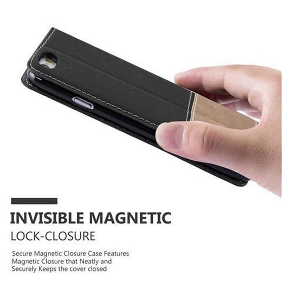 Cadorabo  Housse compatible avec Apple iPhone 6 / 6S - Coque de protection avec fermeture magnétique, fonction de support et compartiment pour carte 