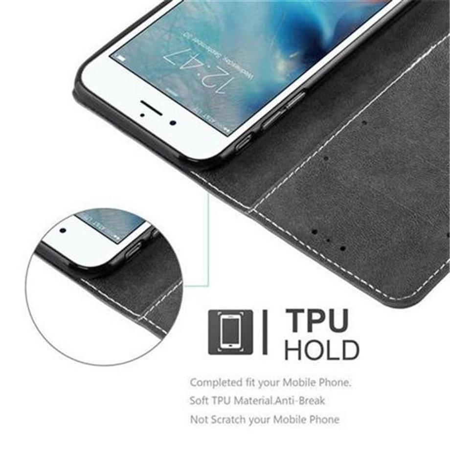 Cadorabo  Housse compatible avec Apple iPhone 6 / 6S - Coque de protection avec fermeture magnétique, fonction de support et compartiment pour carte 