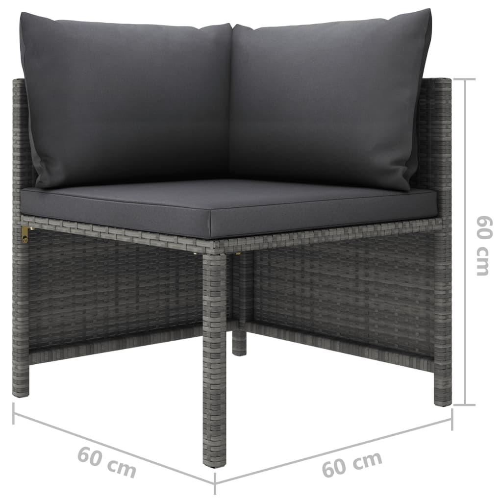 VidaXL Modular-sofa-eckteil poly-rattan  