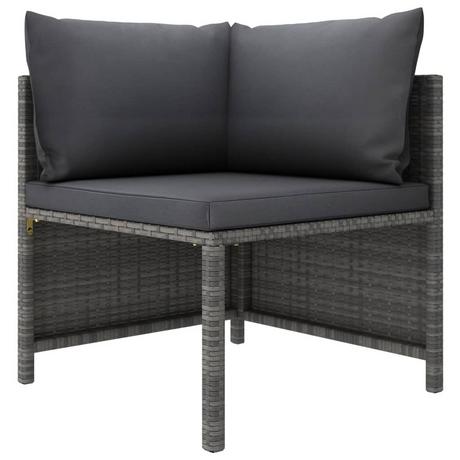 VidaXL Modular-sofa-eckteil poly-rattan  