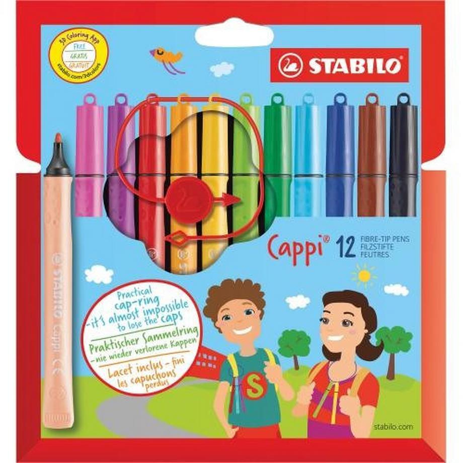 STABILO STABILO Cappi stylo-feutre Multicolore 12, 1  