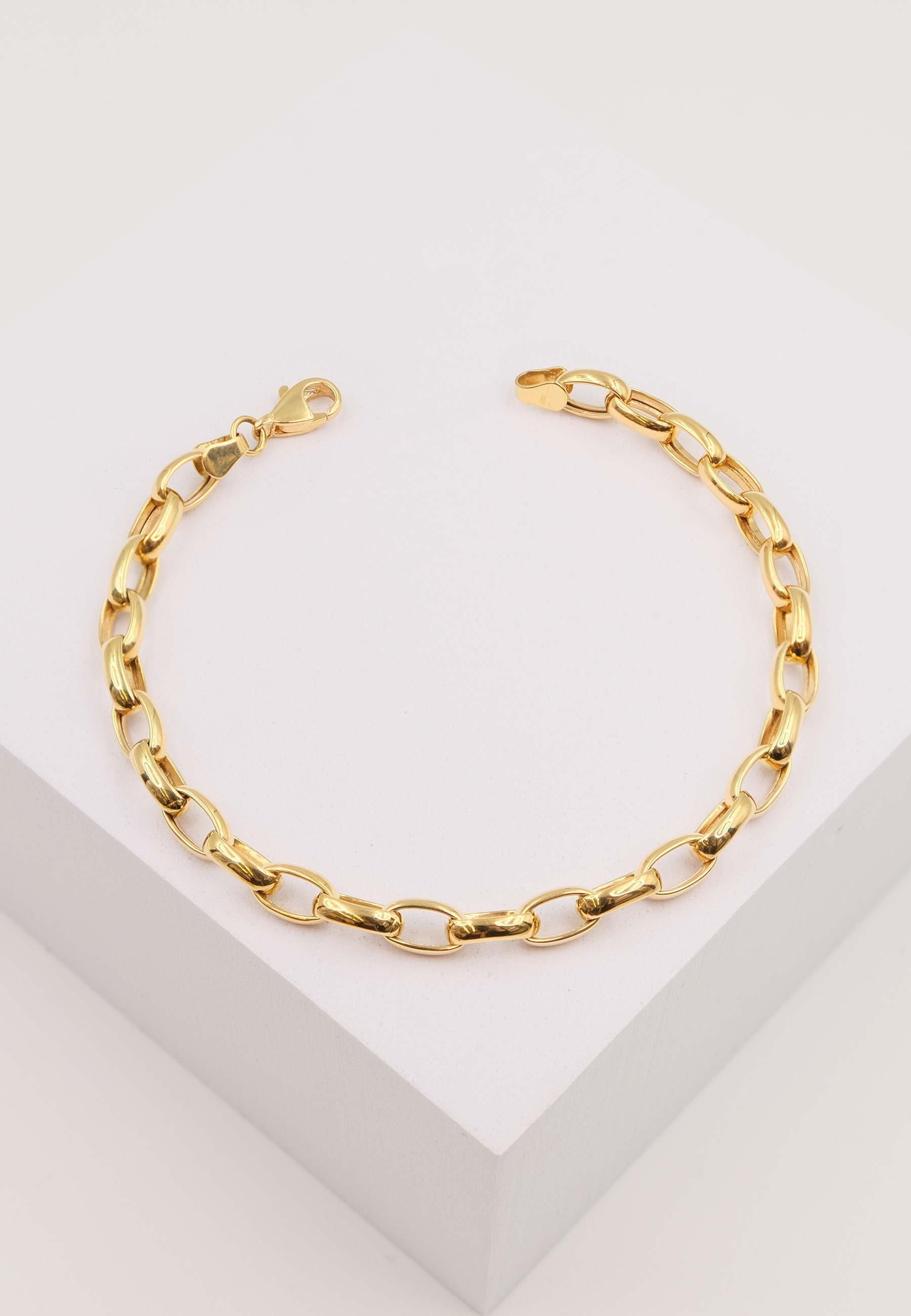 MUAU Schmuck  Bracelet Anker Gelbgold 750, 19cm, 6mm 