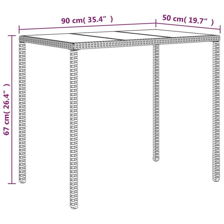 VidaXL Garten lounge set poly-rattan  