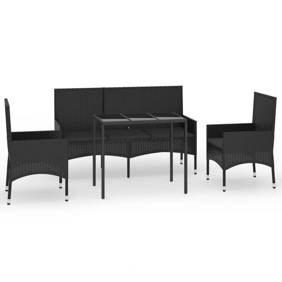Garten lounge set poly-rattan