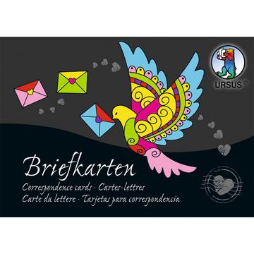 URSUS Briefkarten Block A6 90200099SE 220g 84 Blatt