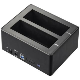 Renkforce  USB 3.2 Gen 1 (USB 3.0) SATA 2 Port Festplatten-Dockingstation 2.5 Zoll, 3.5 Zoll mit Clon 