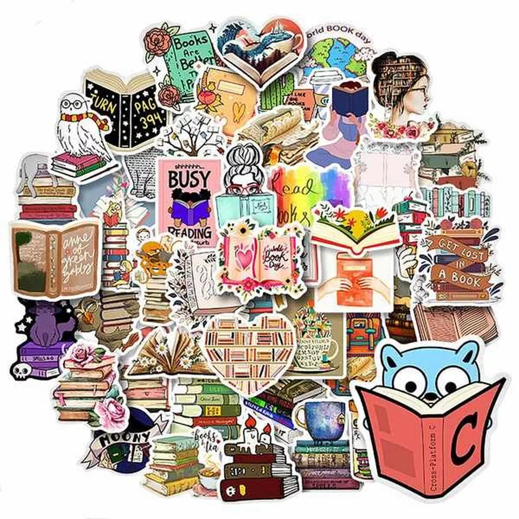 Gameloot - Packung Aufkleber - Bücher, One Size