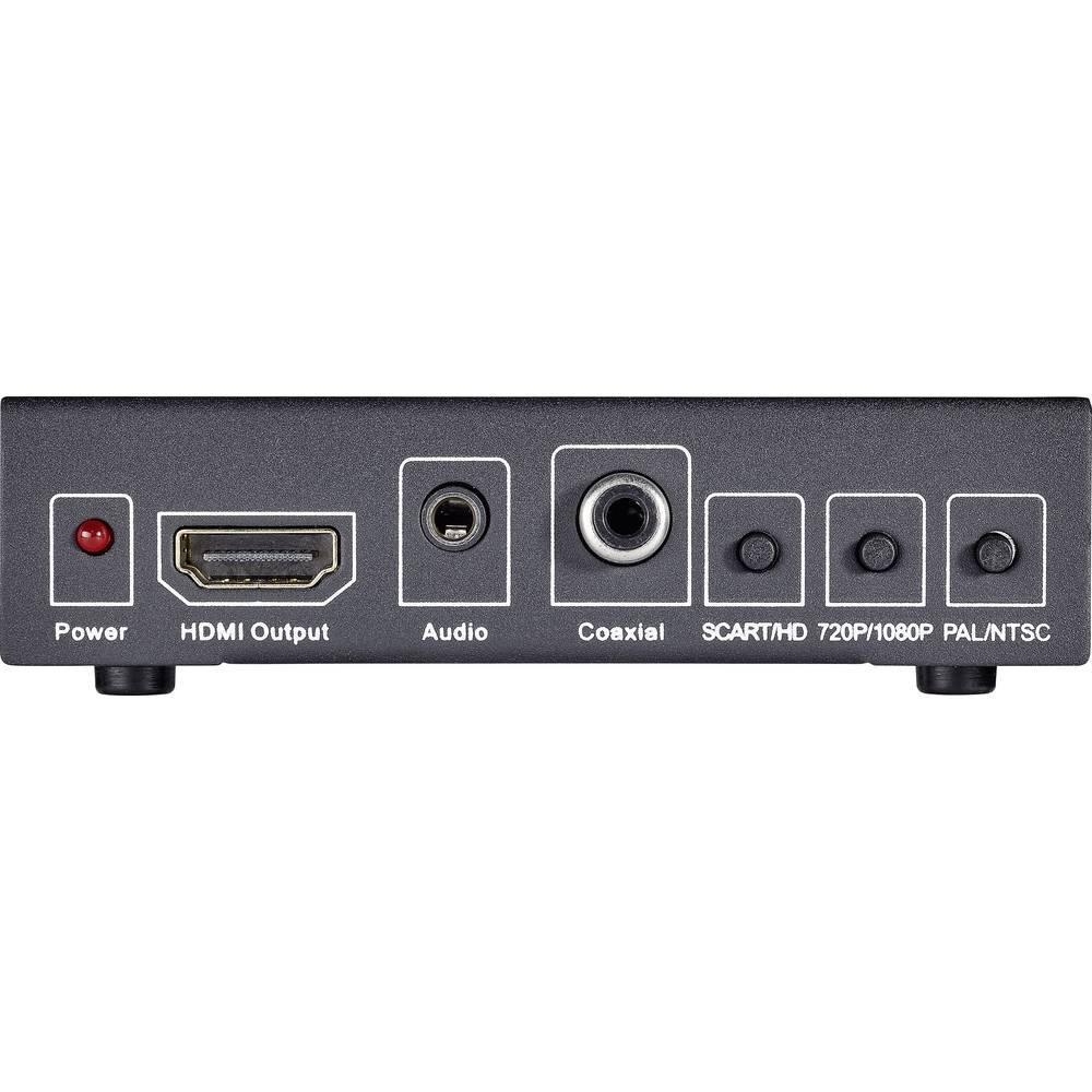 SpeaKa Professional  AV Konverter SP-HD/SC-01 [SCART - HDMI, Klinke, Cinch-Digital] 1920 x 1080 Pixel 