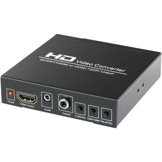 SpeaKa Professional  AV Konverter SP-HD/SC-01 [SCART - HDMI, Klinke, Cinch-Digital] 1920 x 1080 Pixel 