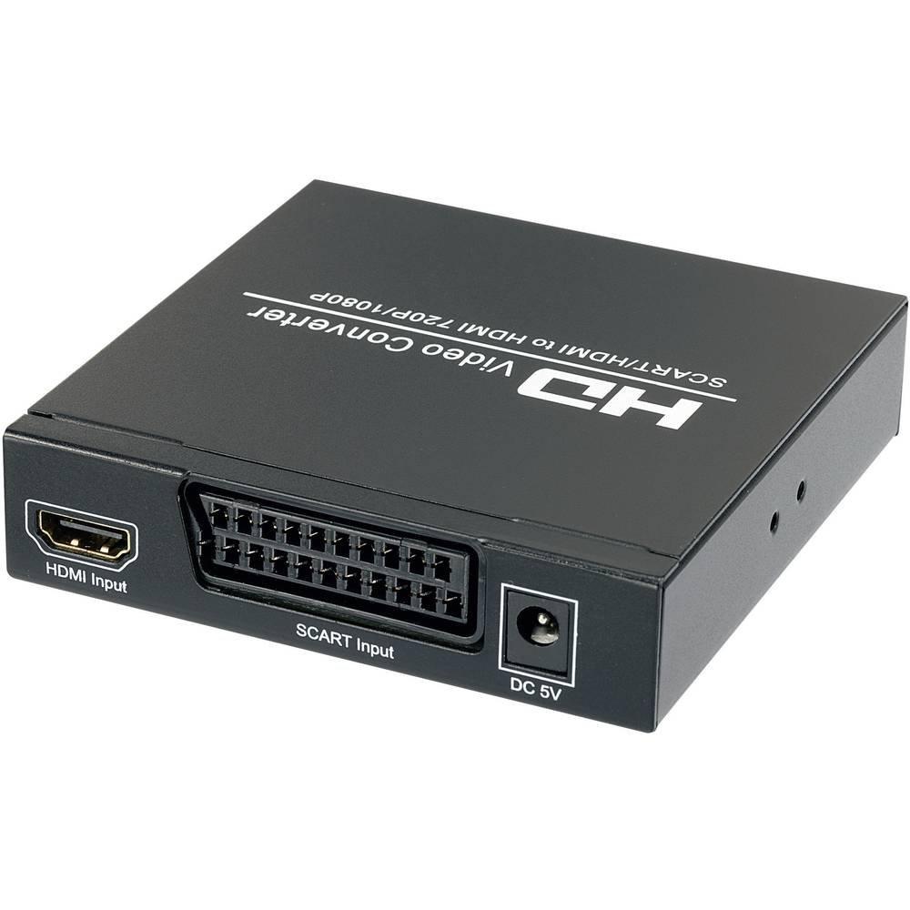 SpeaKa Professional  AV Konverter SP-HD/SC-01 [SCART - HDMI, Klinke, Cinch-Digital] 1920 x 1080 Pixel 