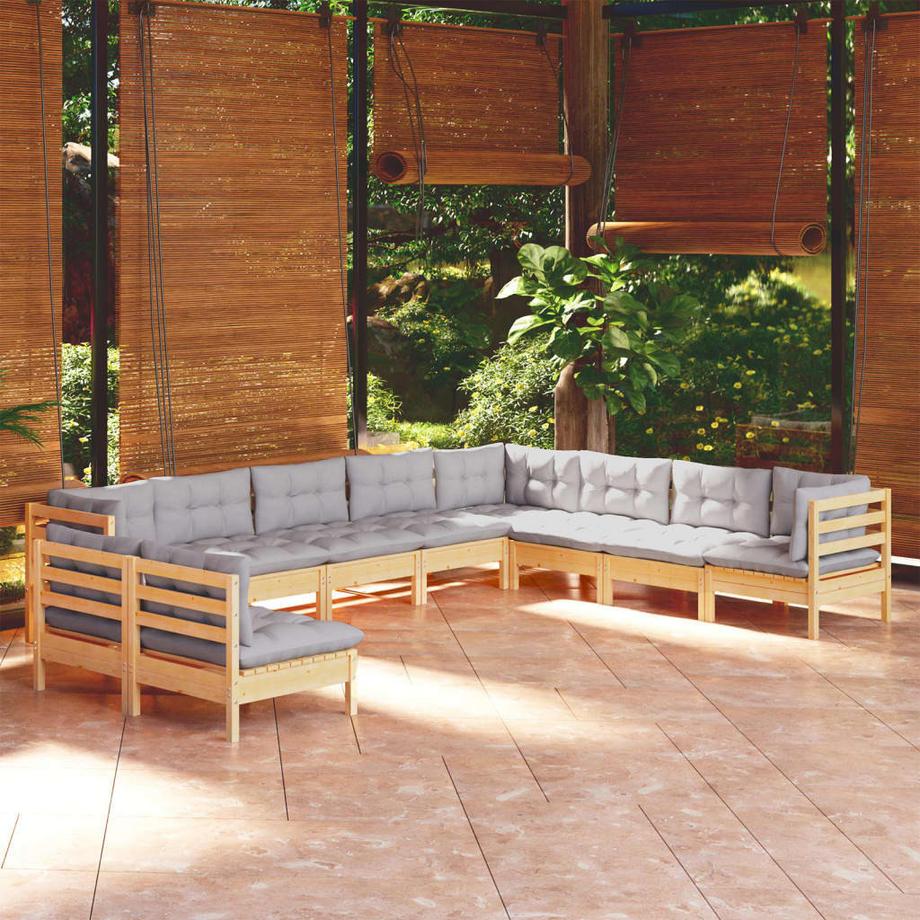 VidaXL Garten-lounge-set kiefernholz  