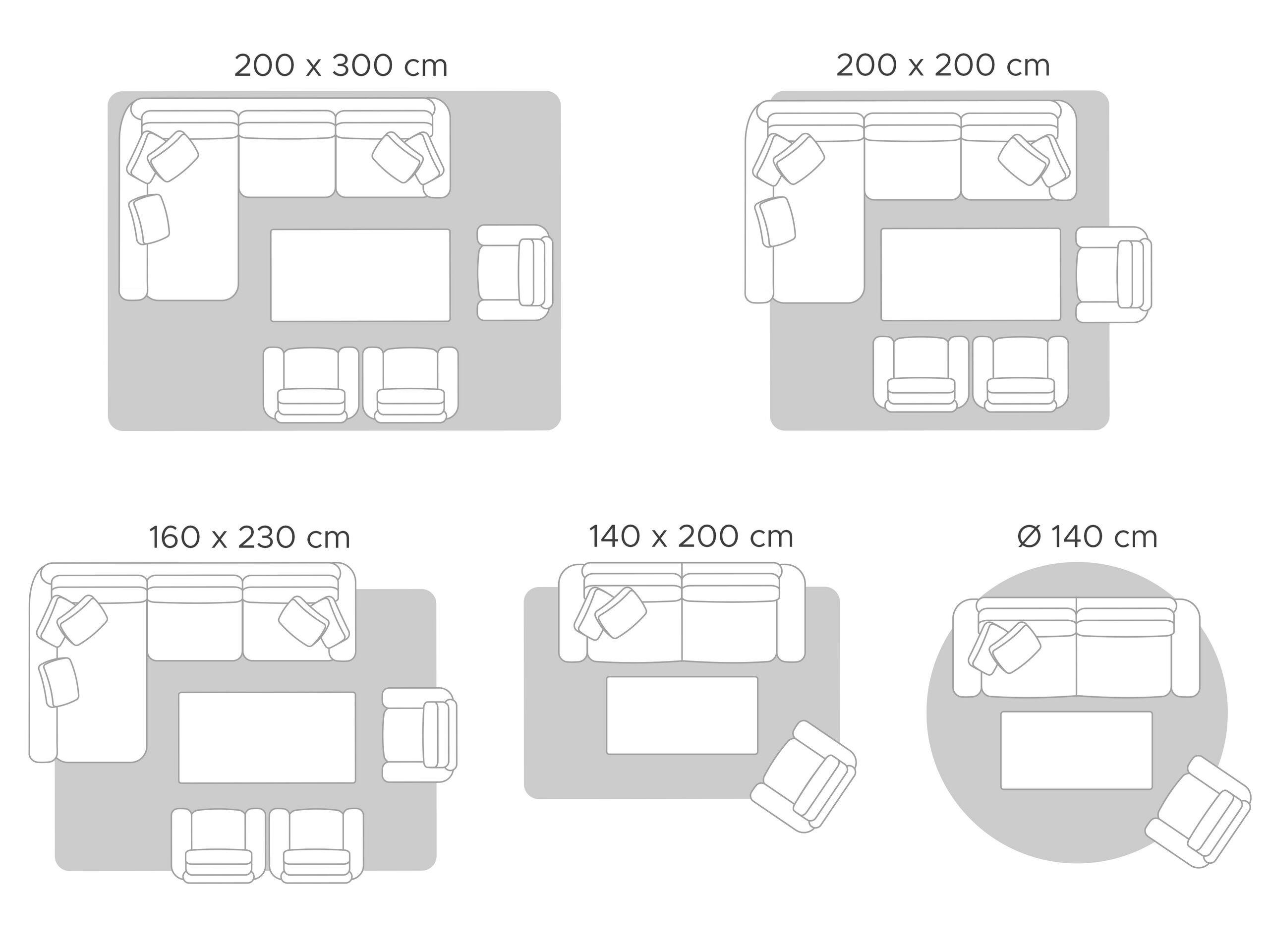 Beliani Tappeto en Jacquard Moderno GENC  