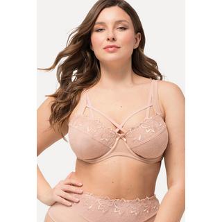 Ulla Popken  Soutien-gorge à armatures, broderie, bonnet C - F 