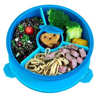 Yumbox Yumbox Poke Bowl Schüssel Schale mit 3-teiligem Teiler, Lagoon blue  