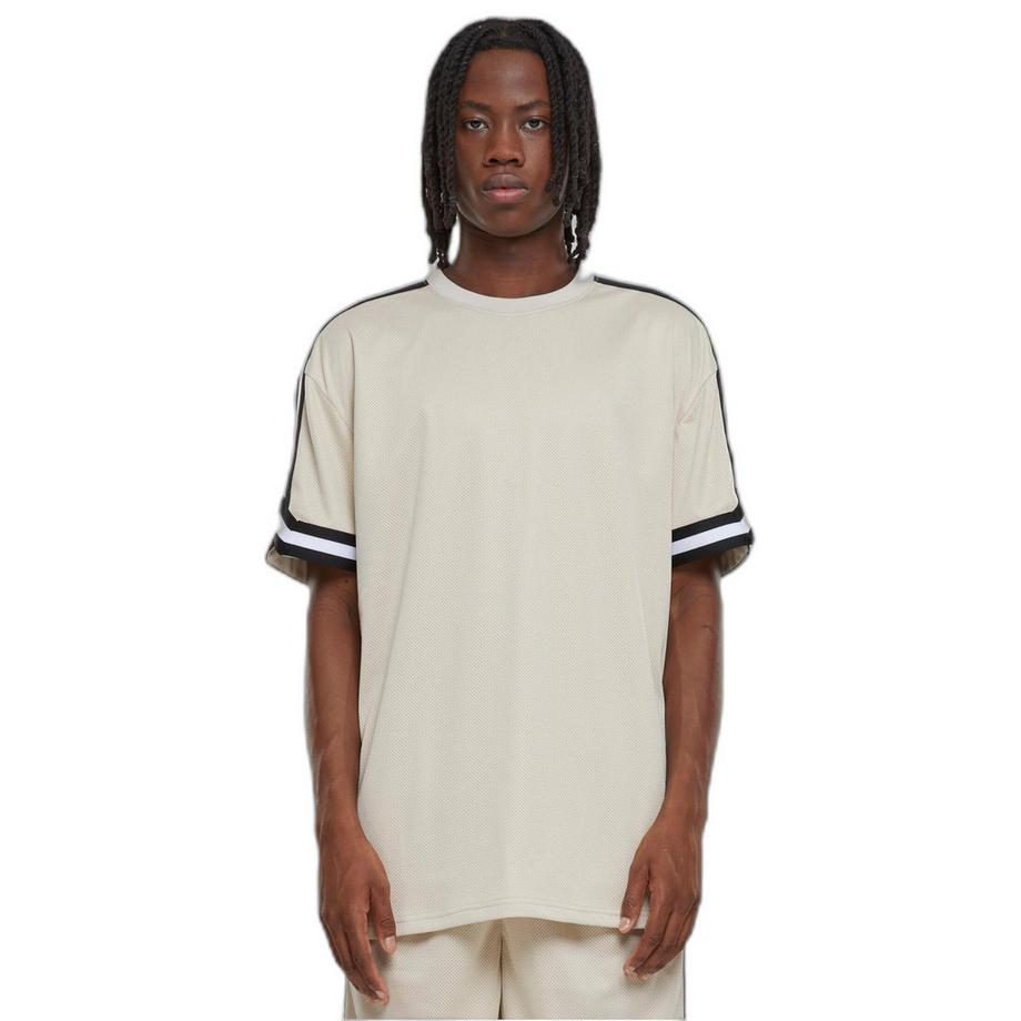 URBAN CLASSICS Oversized Stripe Mesh T-Shirt  