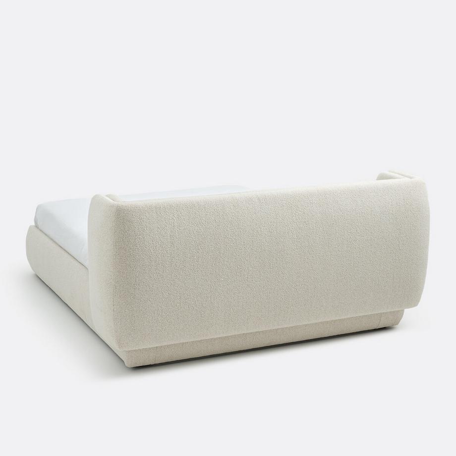 La Redoute Intérieurs Lit tissu bouclette avec sommier  