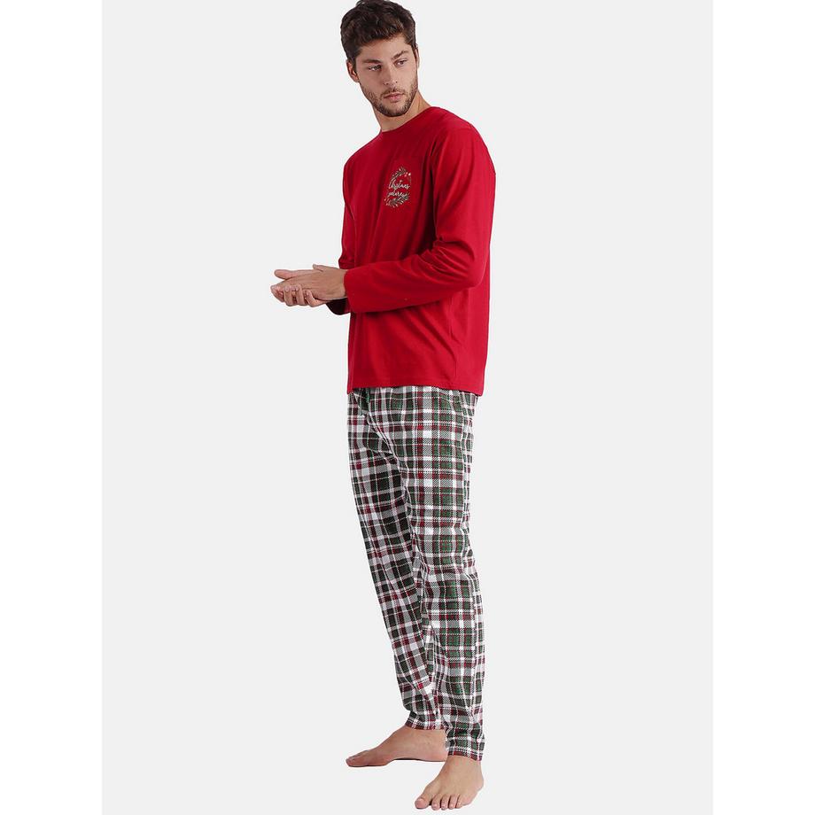 Admas Pyjama Hausanzug Hose und Oberteil Christmas Nature  