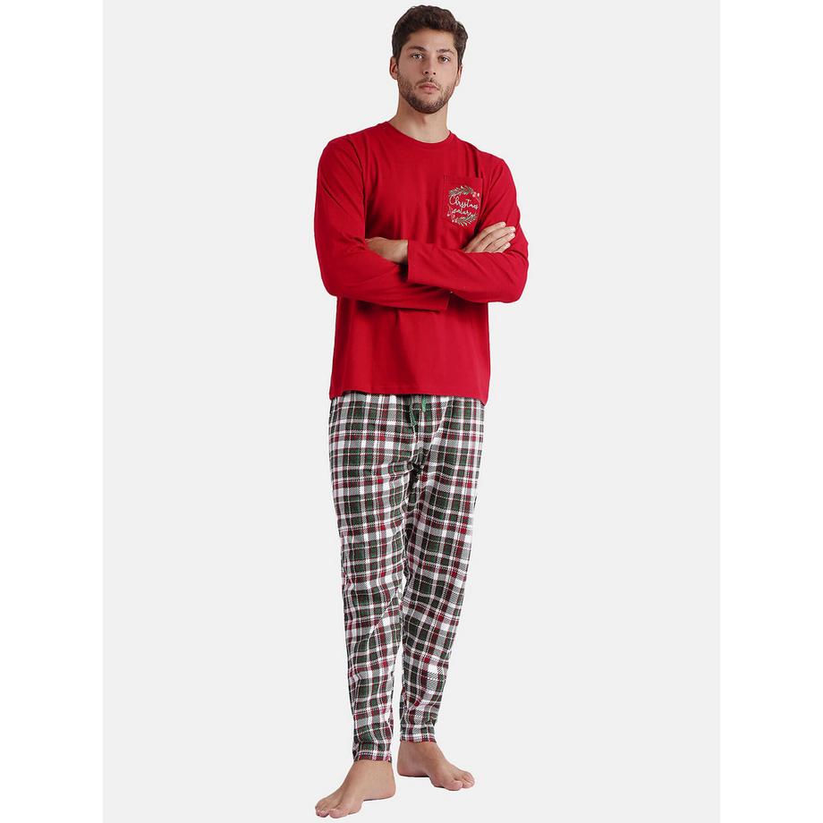 Pyjama Hausanzug Hose und Oberteil Christmas Nature