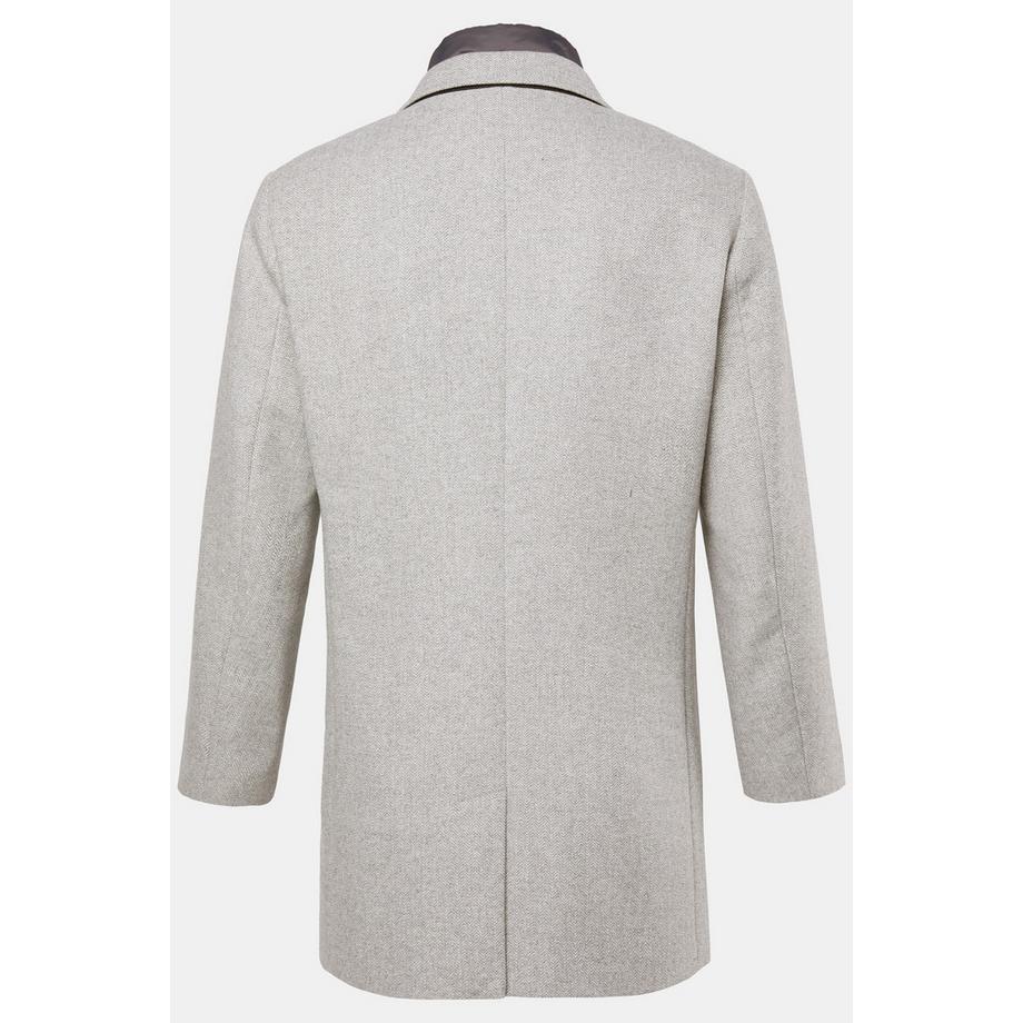 JP1880 Cappotto in Misto Lana con Inserto in Nylon e Revers  