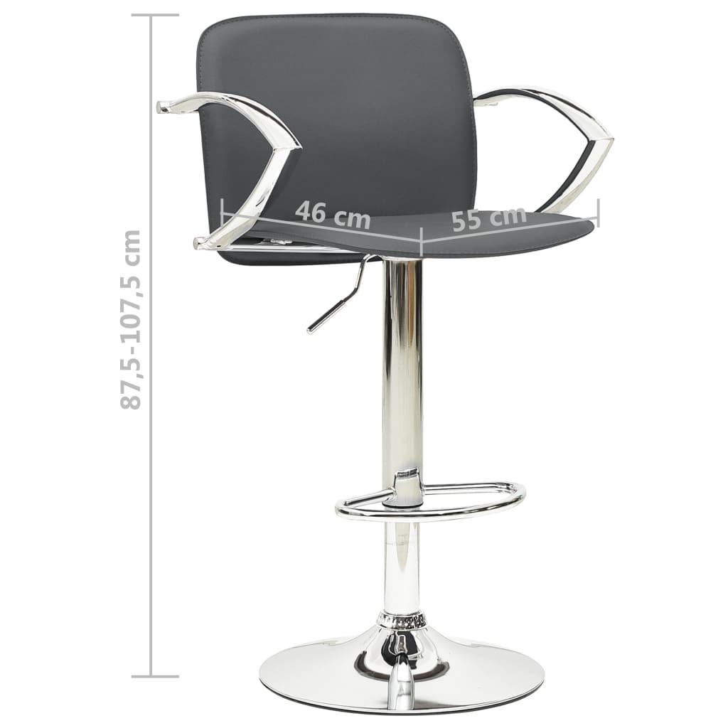 VidaXL Tabouret de bar cuir artificiel  