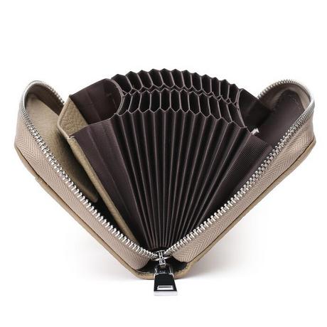 Only-bags.store Portafoglio in Pelle con Cerniera Stile Fisarmonica con Protezione Carte di Credito  