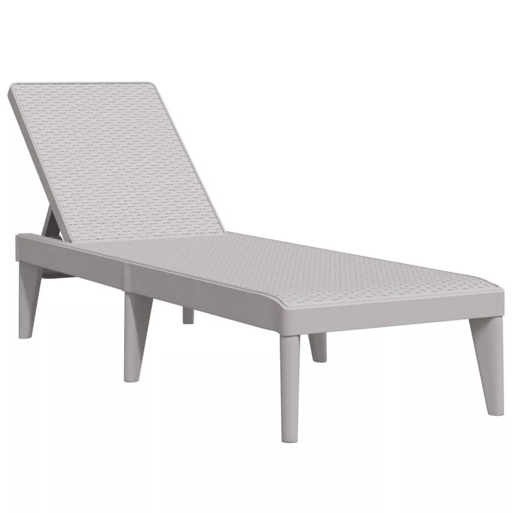VidaXL - Sonnenliege polypropylen, One Size, Grau