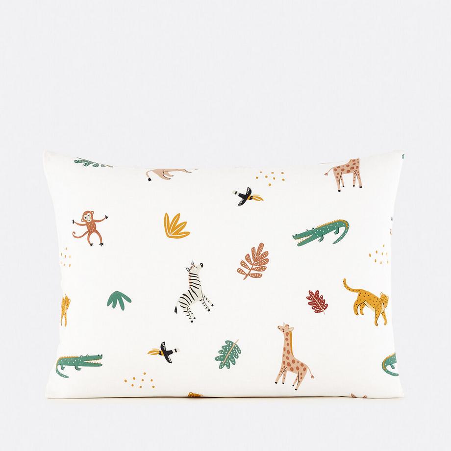 La Redoute Intérieurs Junglito Bio-Baumwoll-Kopfkissenbezug  
