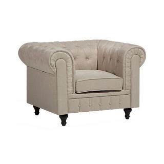 Beliani Poltrona en Poliestere Glamour CHESTERFIELD  