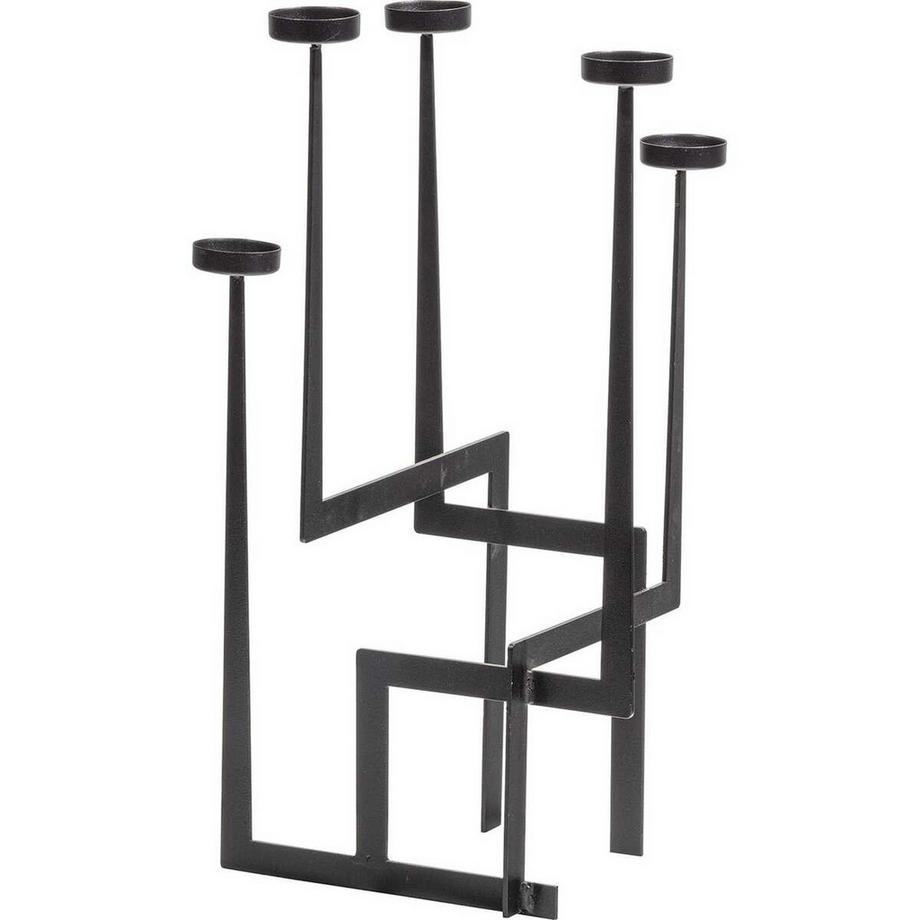 Candeliere Dash metallo nero 51