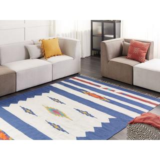 Beliani Tapis en Coton Traditionnel VARSER  