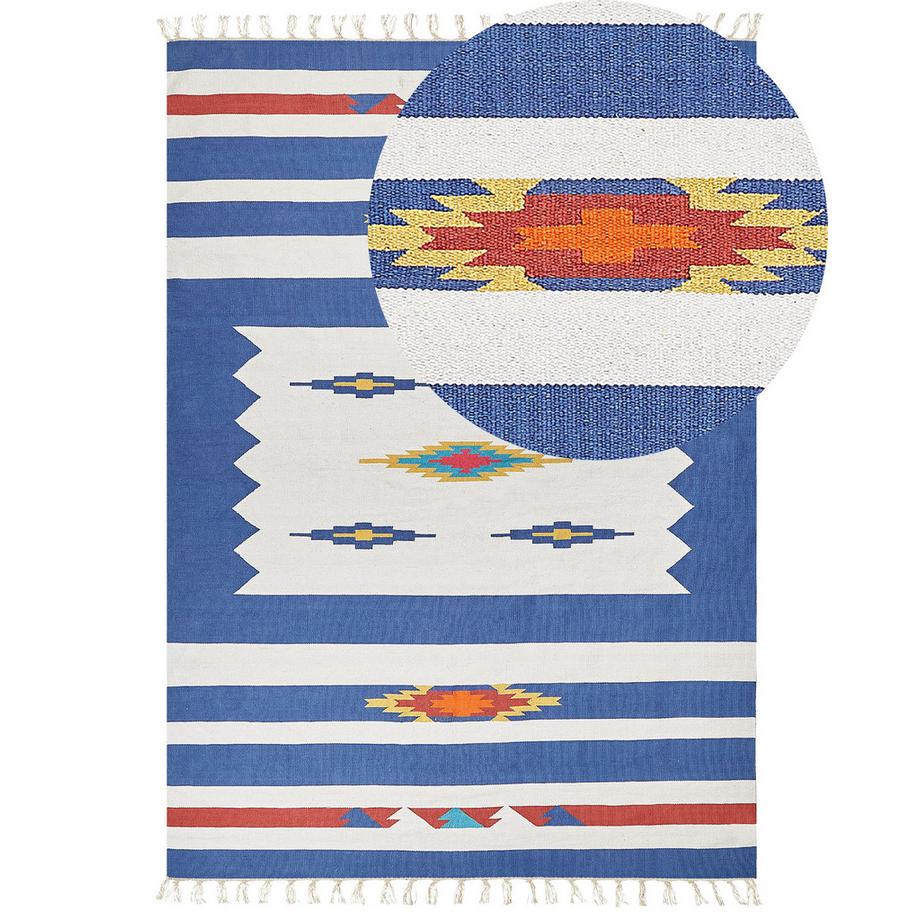 Beliani Tappeto en Cotone Classico VARSER  