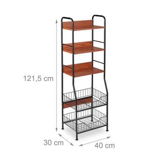 B2X Étagère de cuisine 5 niveaux  