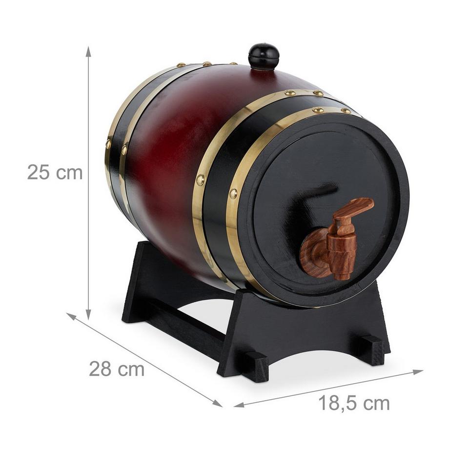 B2X  Petit tonneau en bois de 2,2 litres 