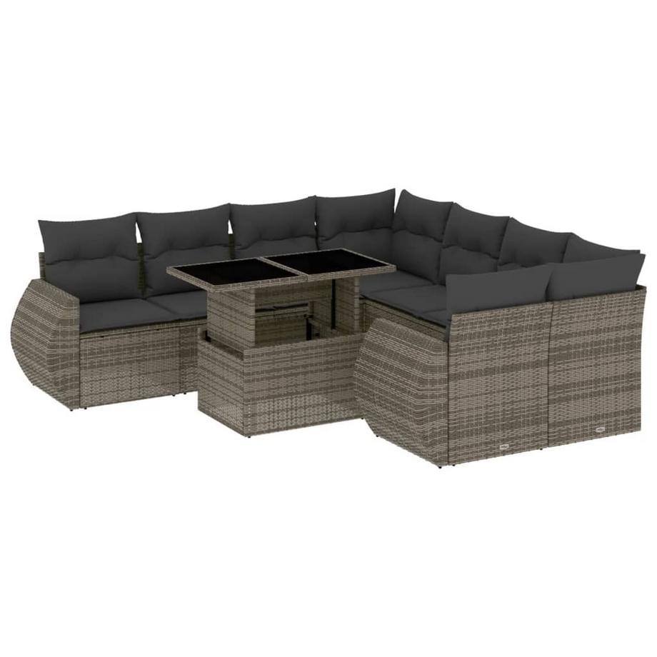 VidaXL Garten sofagarnitur poly-rattan  