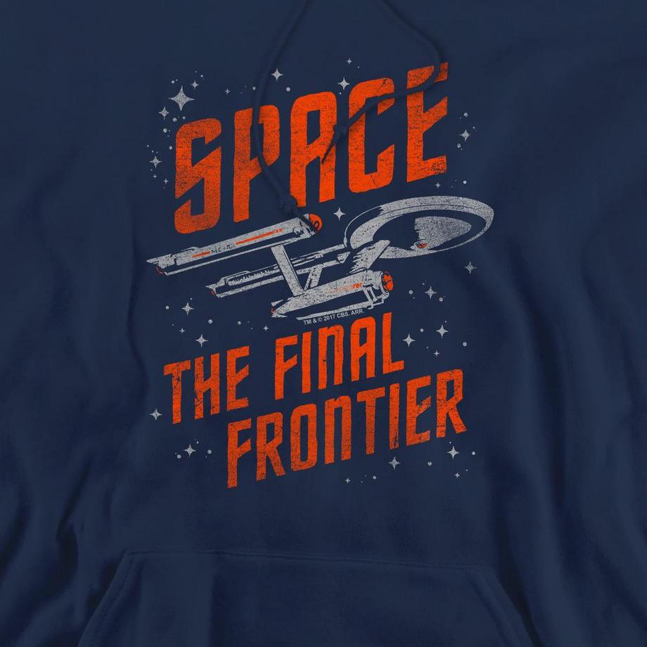 Star Trek Felpa con cappuccio Space Travel  