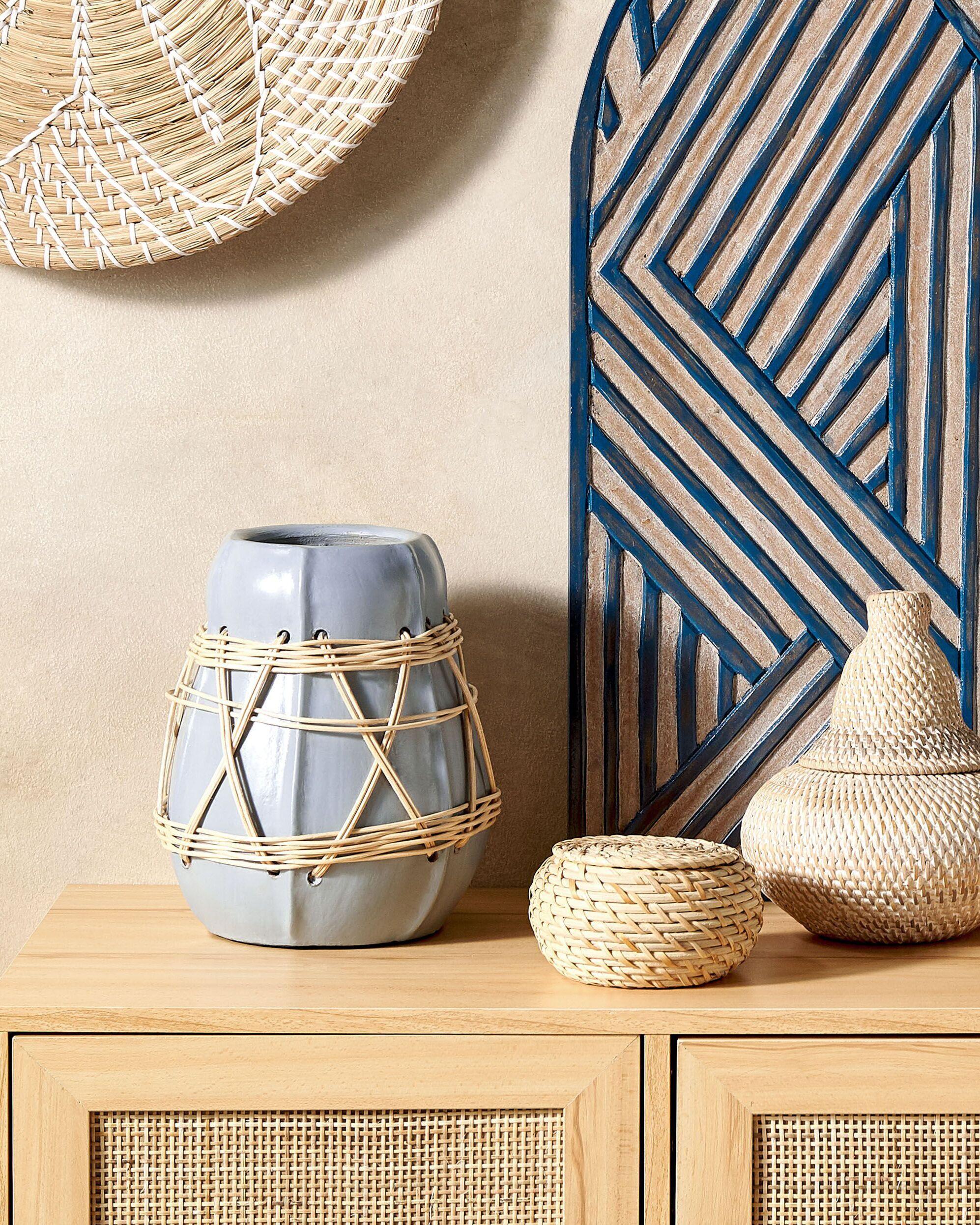 Beliani Vase décoratif en Terre cuite Boho KAMERING  