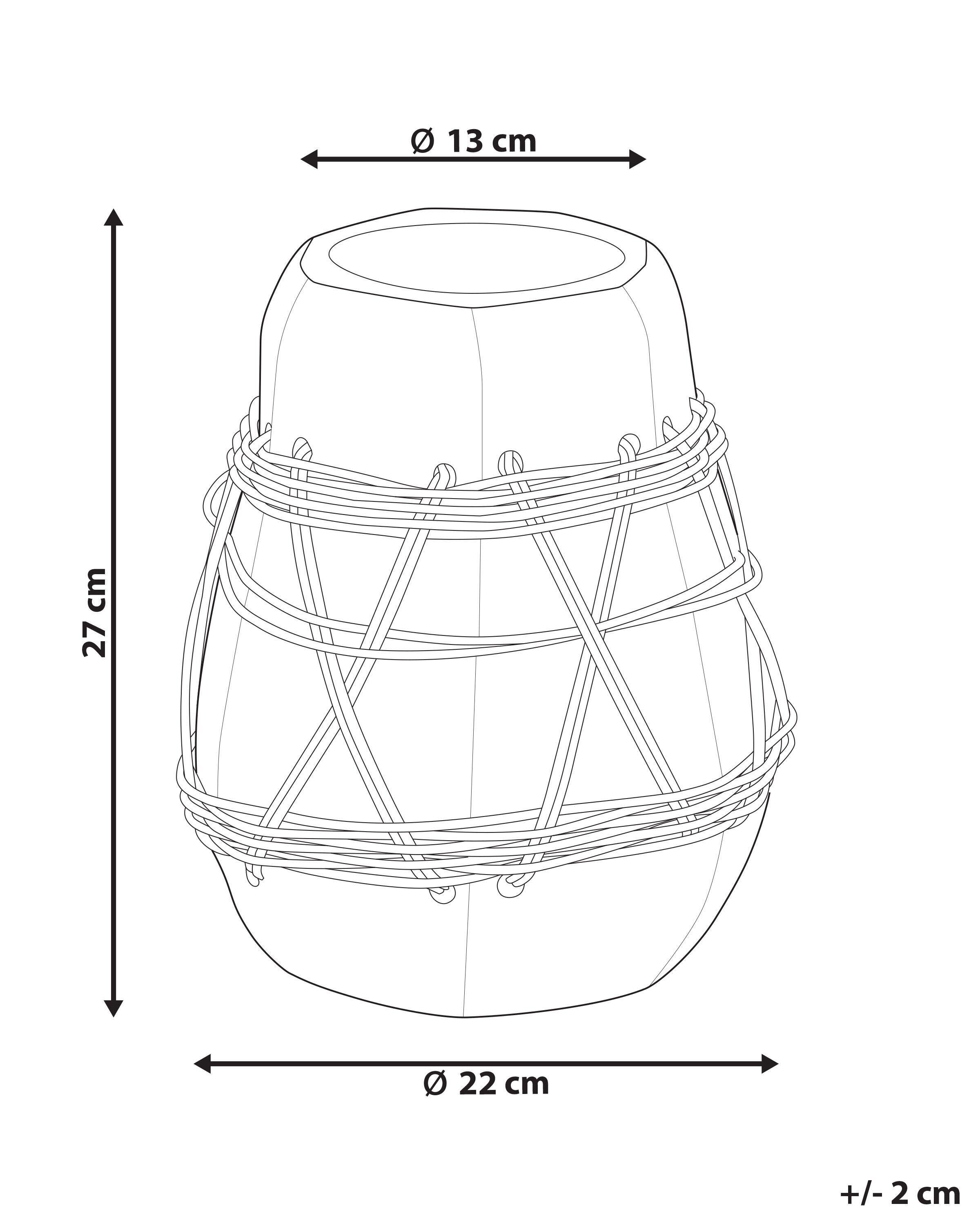 Beliani Vase décoratif en Terre cuite Boho KAMERING  