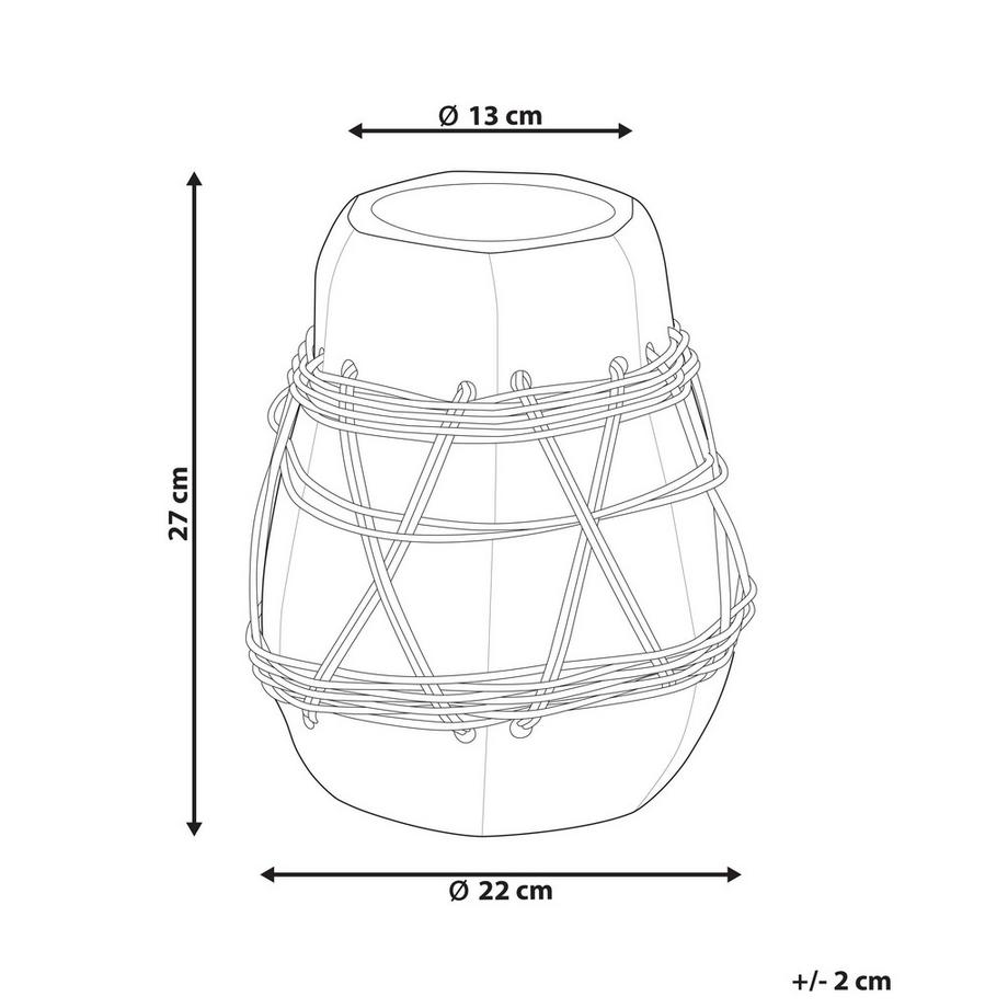 Beliani Vase décoratif en Terre cuite Boho KAMERING  