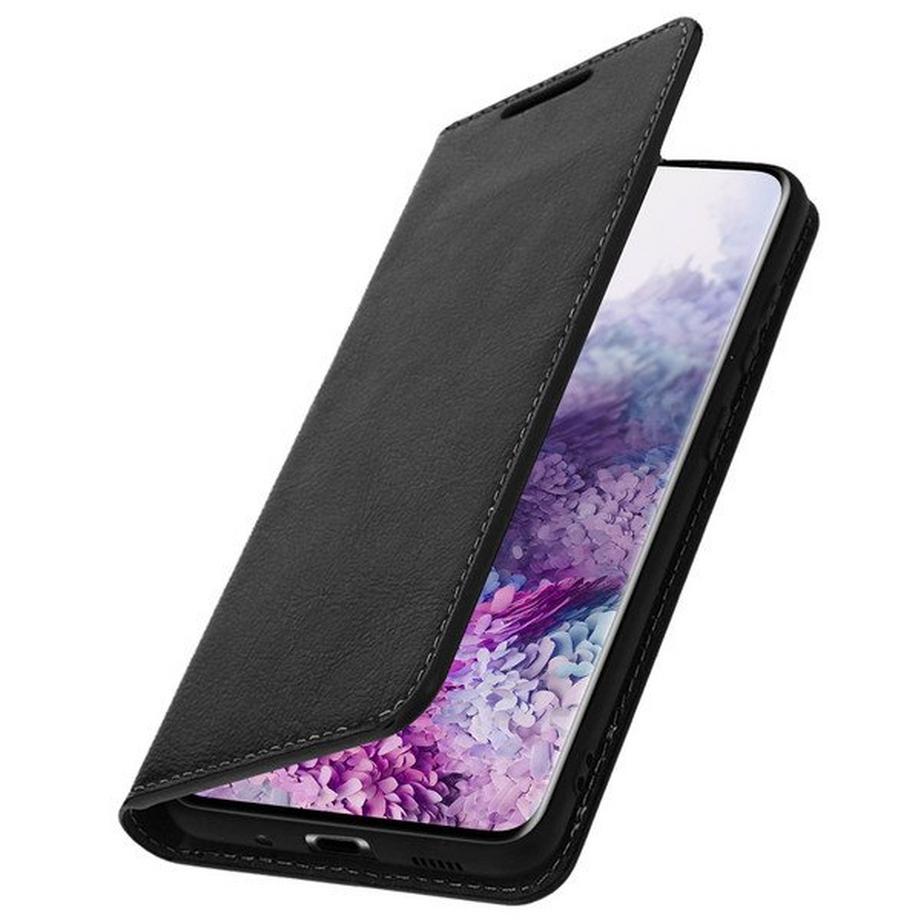 Avizar  Étui Galaxy S20 Cuir Noir 