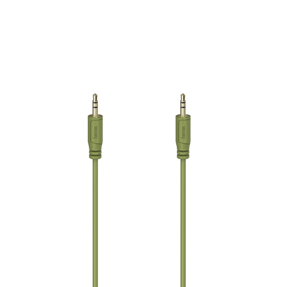 hama  Hama Flexi-Slim câble audio 0,75 m 3,5mm Vert 